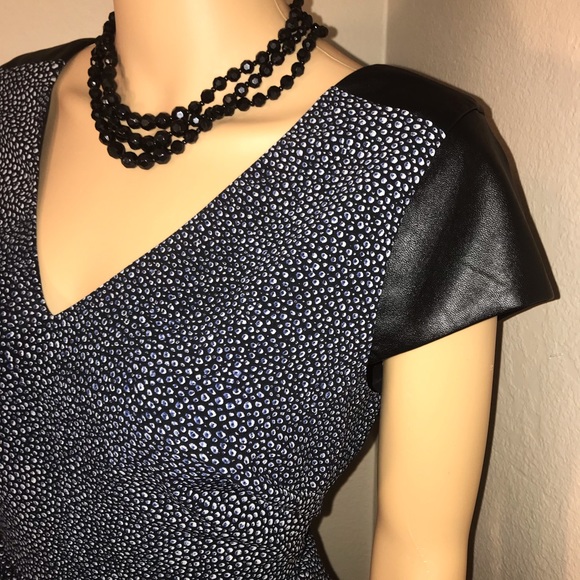 Guess Tulip Dress Stepping Stones Jet Black PU NWT - Picture 3 of 8